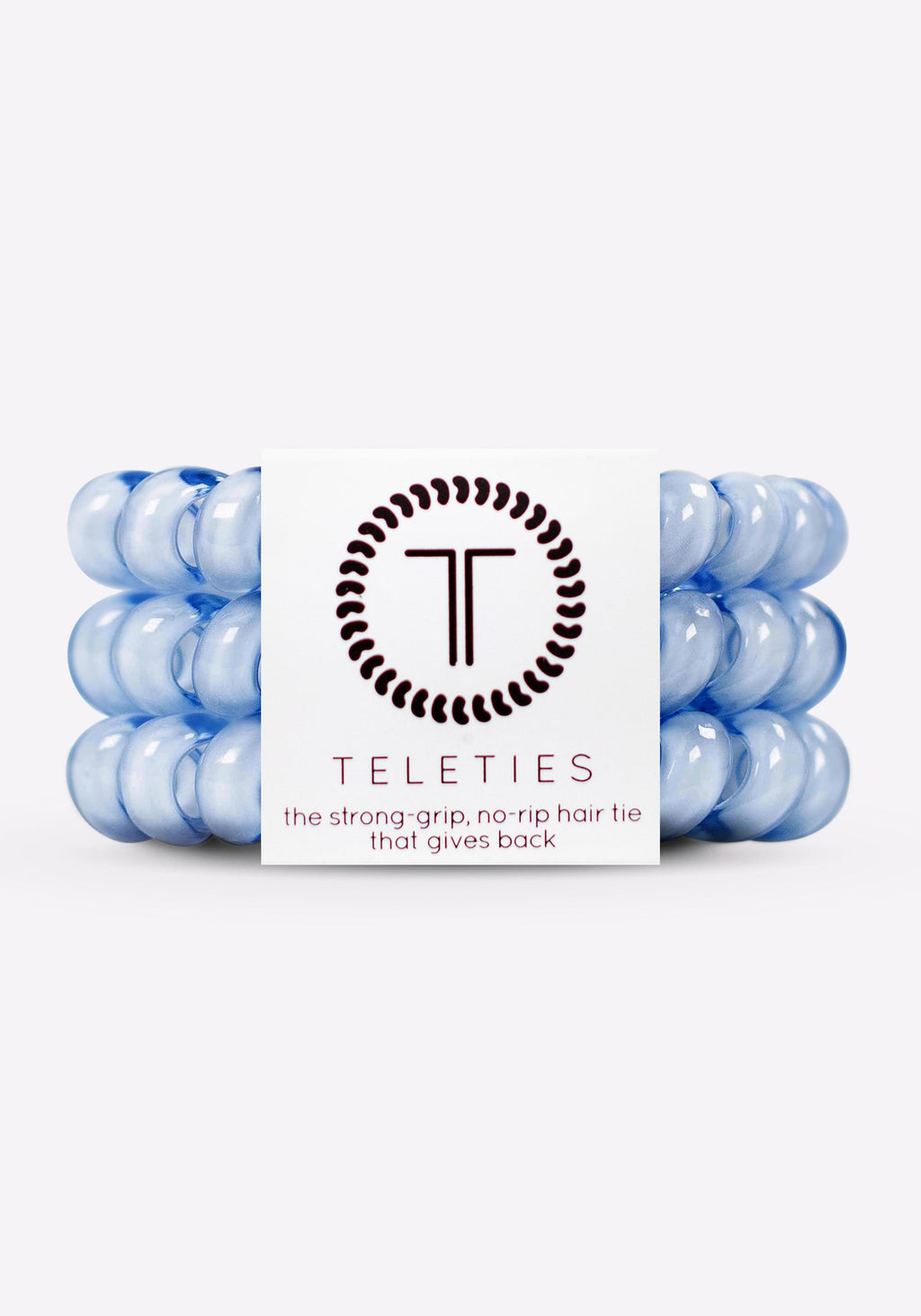 Washed Denim Large Hair Coils - 3 Pack